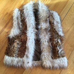 Women's M Faux Fur Vest